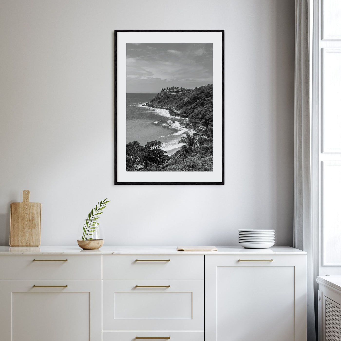 Puerto Escondido Photo B&W Poster