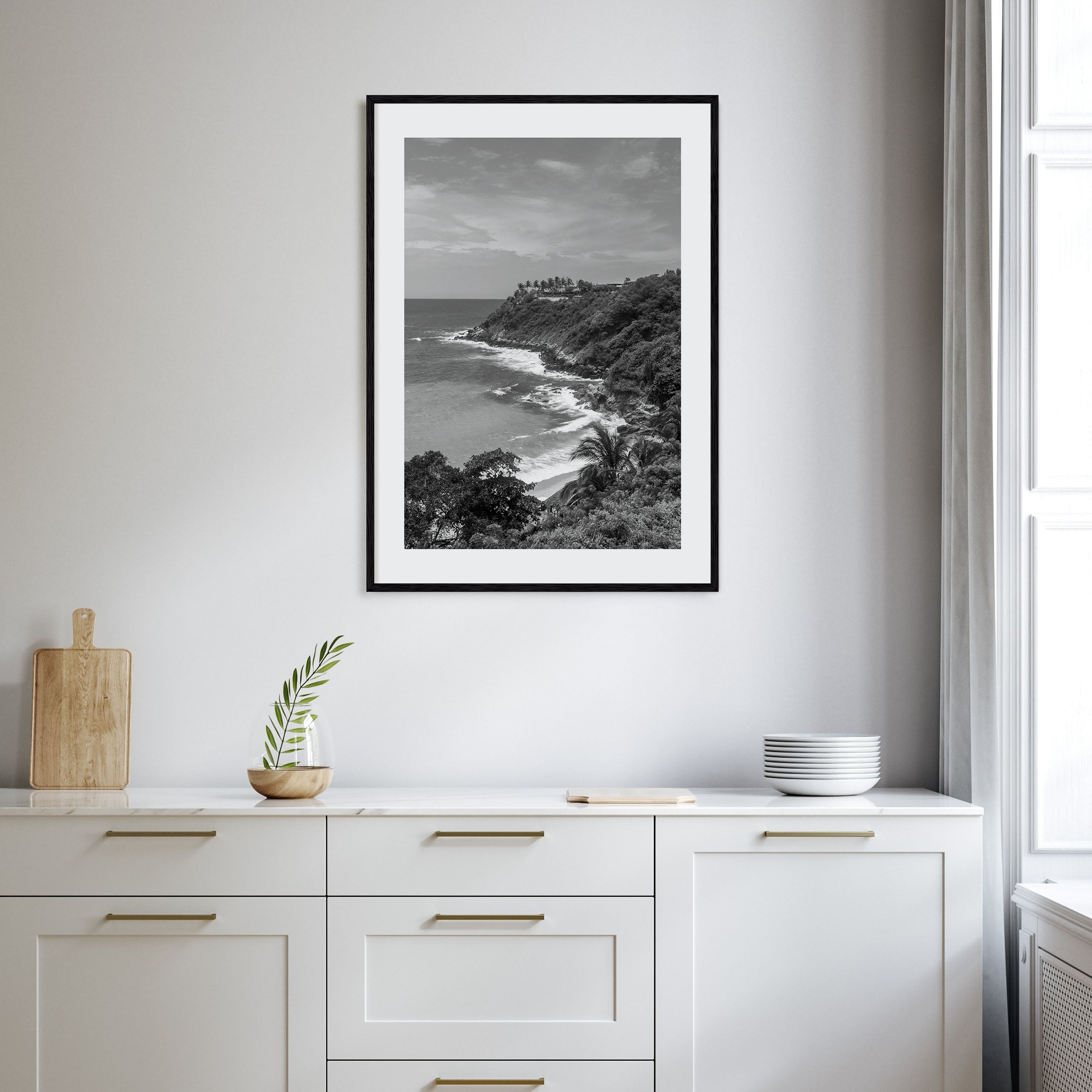 Puerto Escondido Photo B&W Poster
