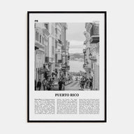Puerto Rico Travel B&W No 2 Poster