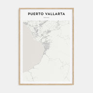 Puerto Vallarta Map Portrait Poster
