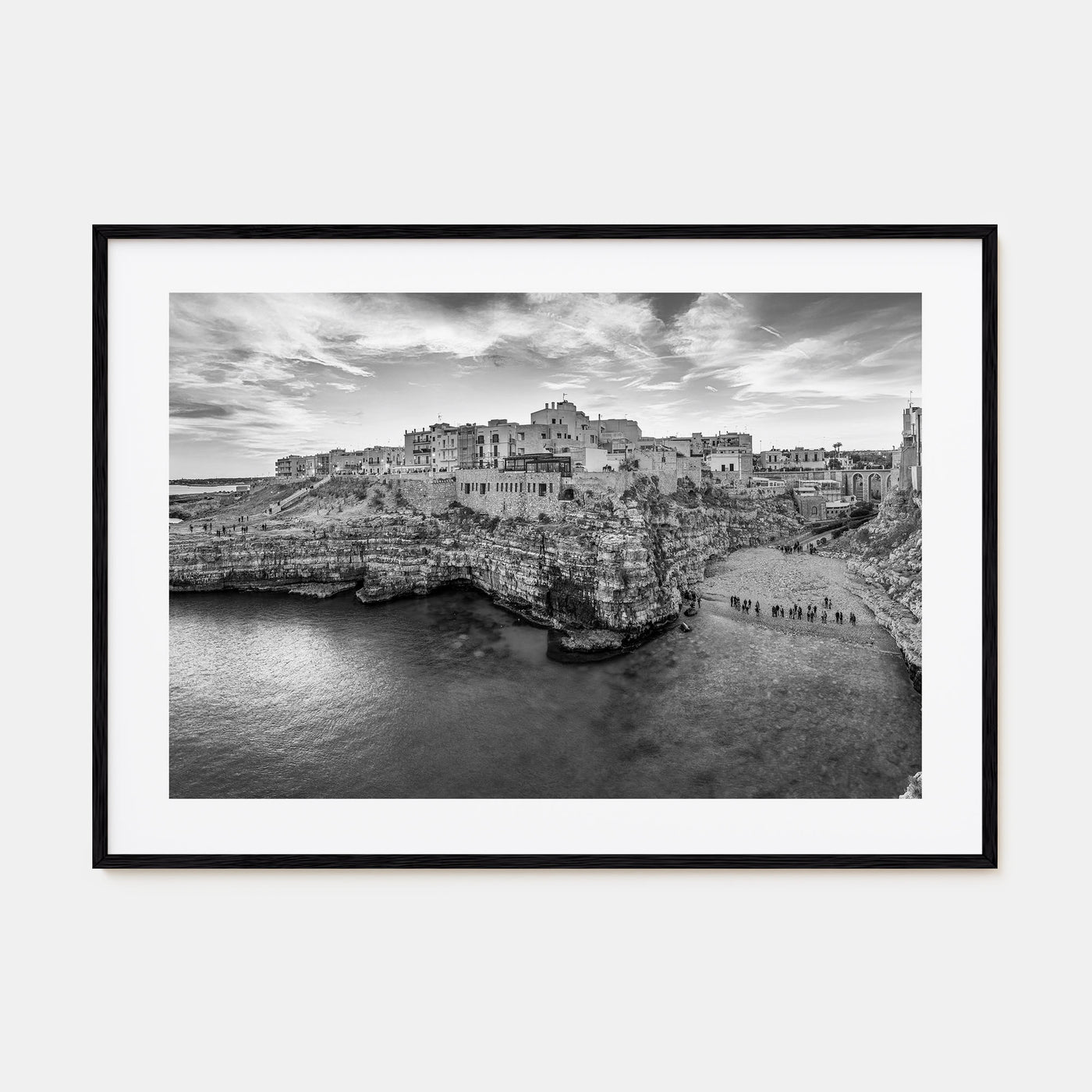 Puglia Landscape B&W Poster