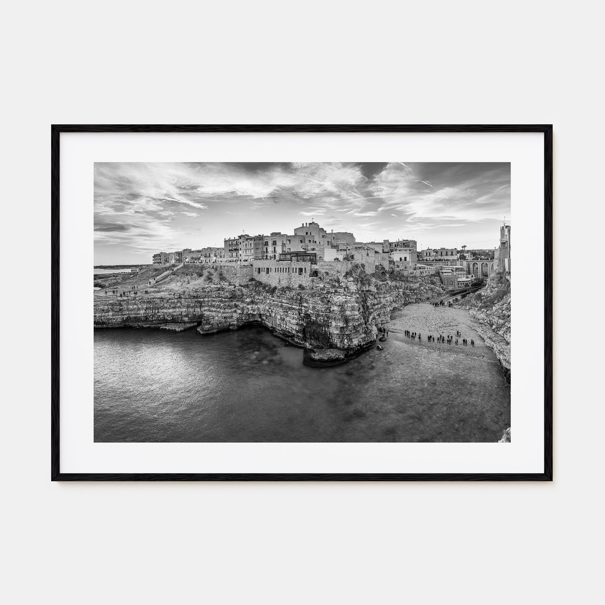 Puglia Landscape B&W Poster