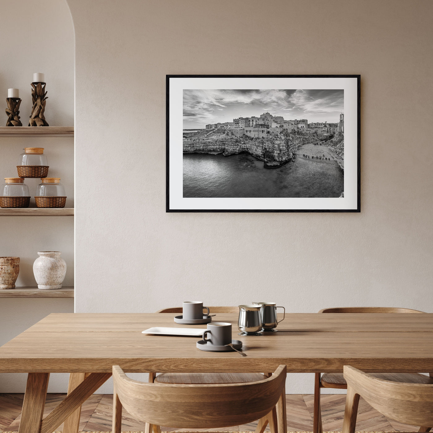 Puglia Landscape B&W Poster