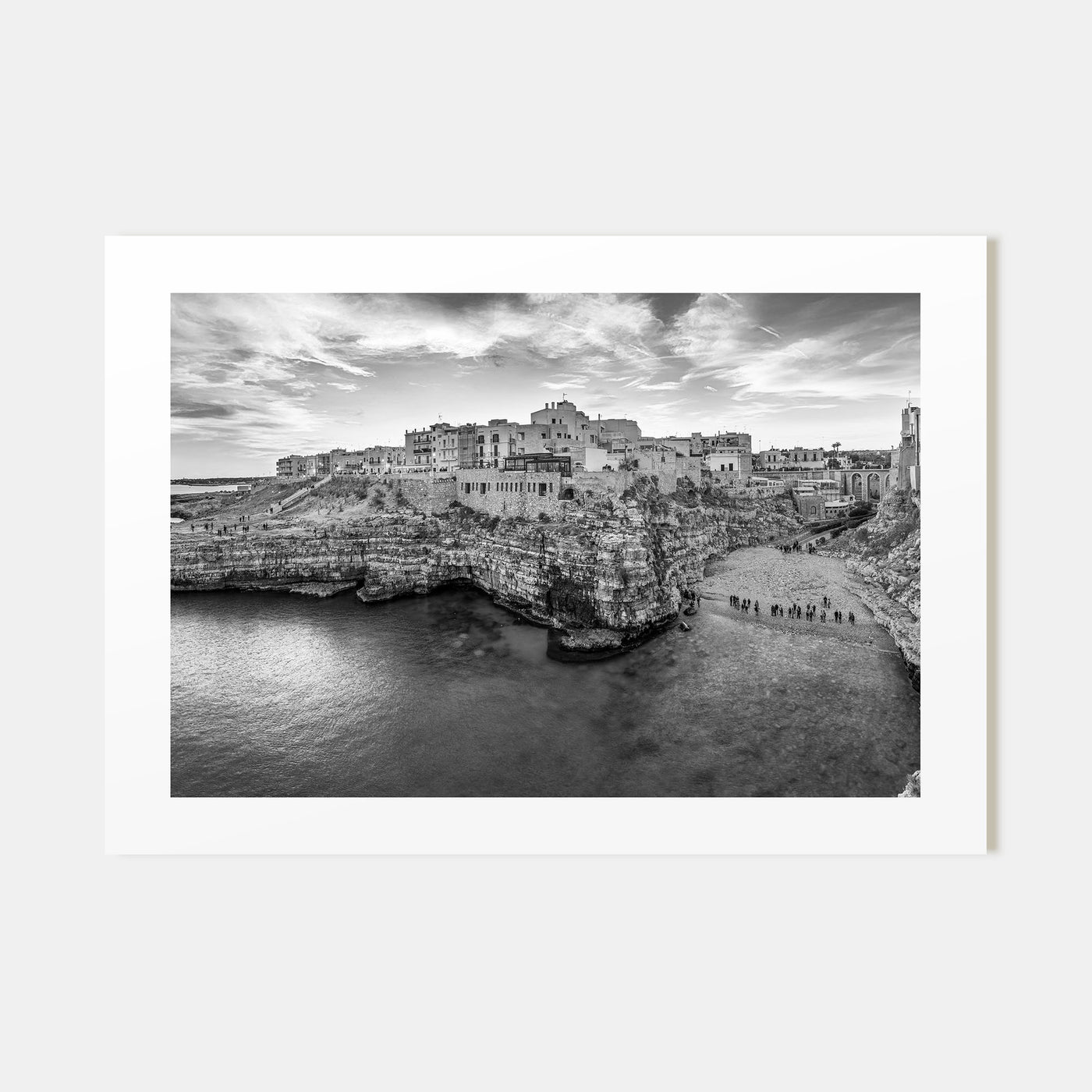 Puglia Landscape B&W Poster