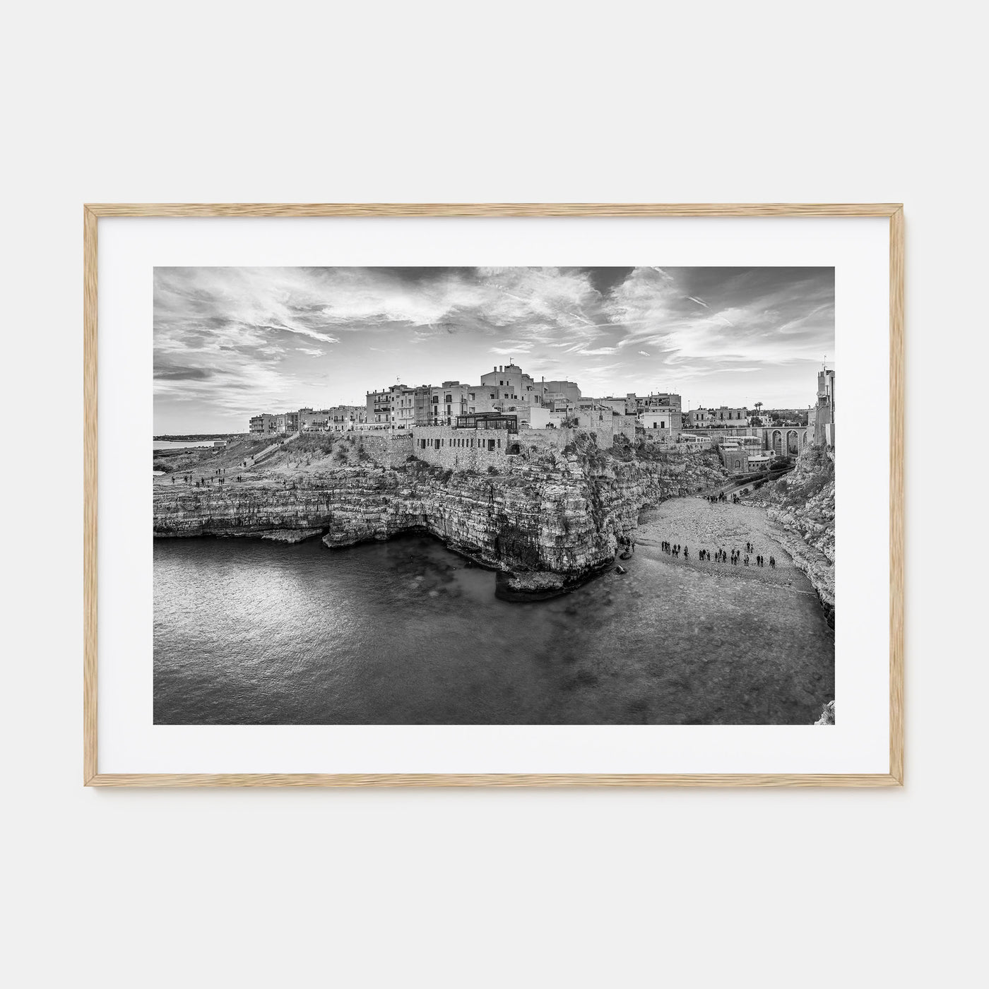 Puglia Landscape B&W Poster
