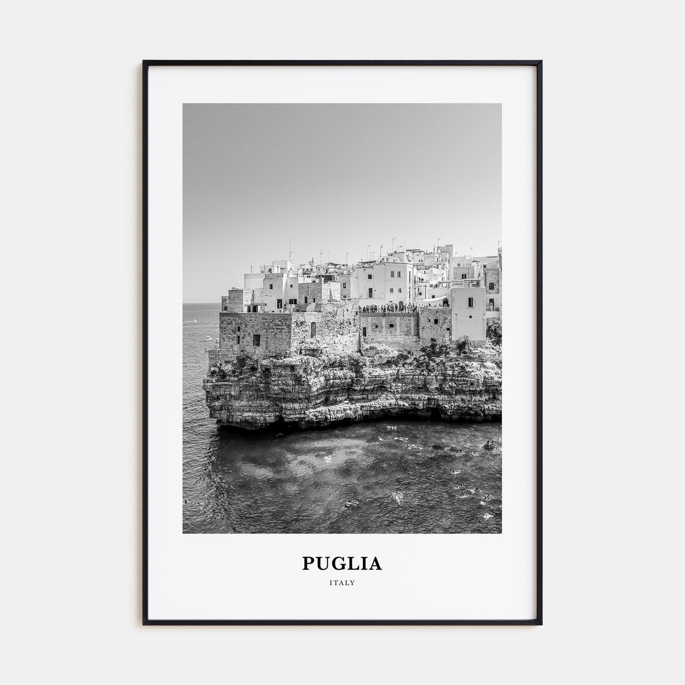 Puglia Portrait B&W Poster