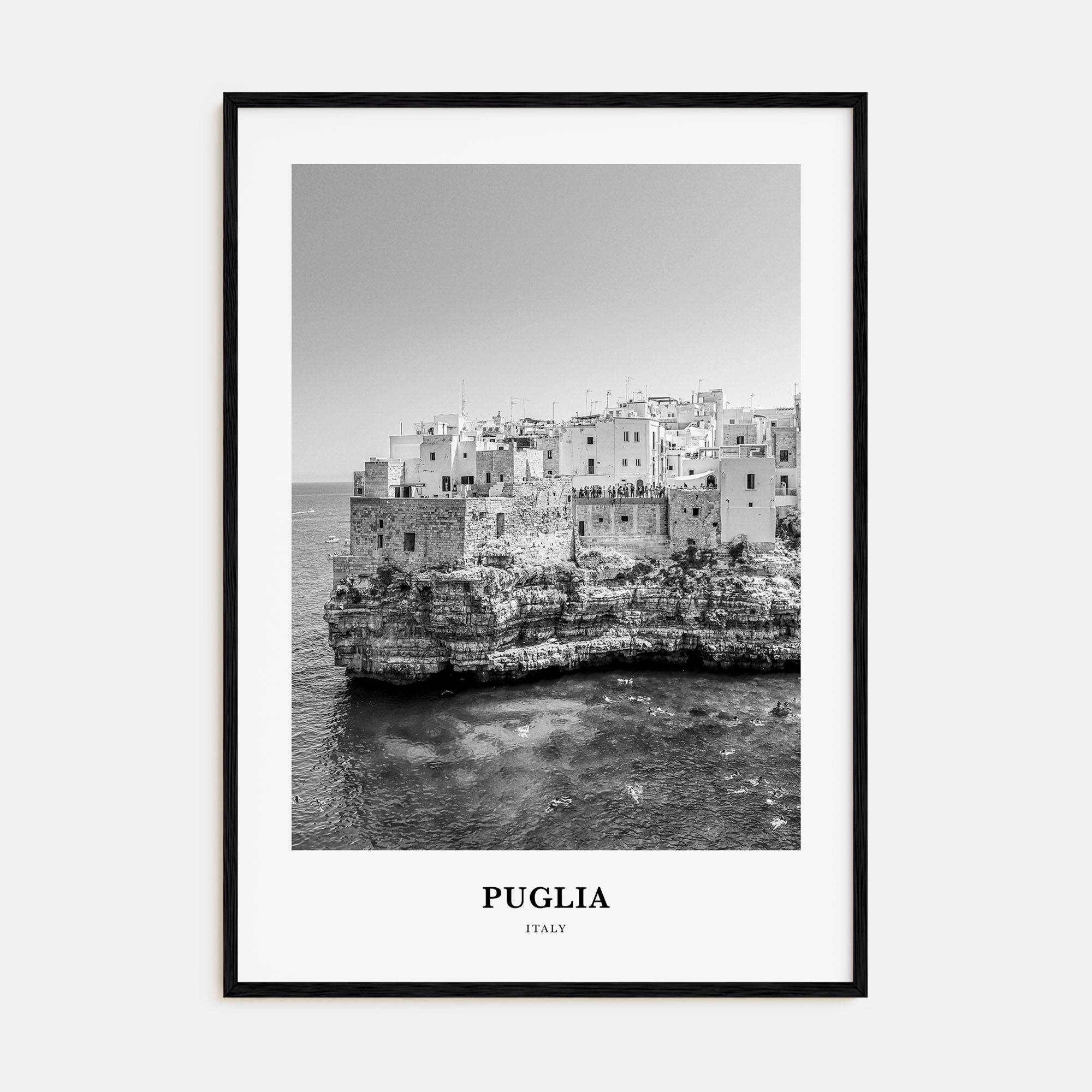 Puglia Portrait B&W Poster