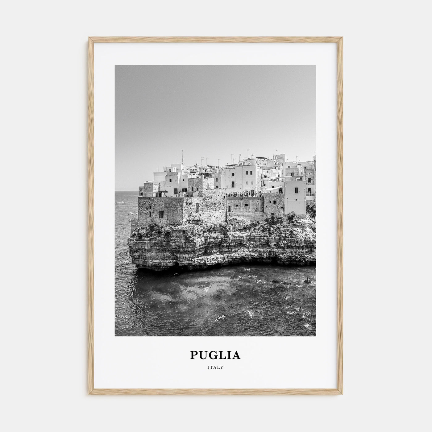 Puglia Portrait B&W Poster