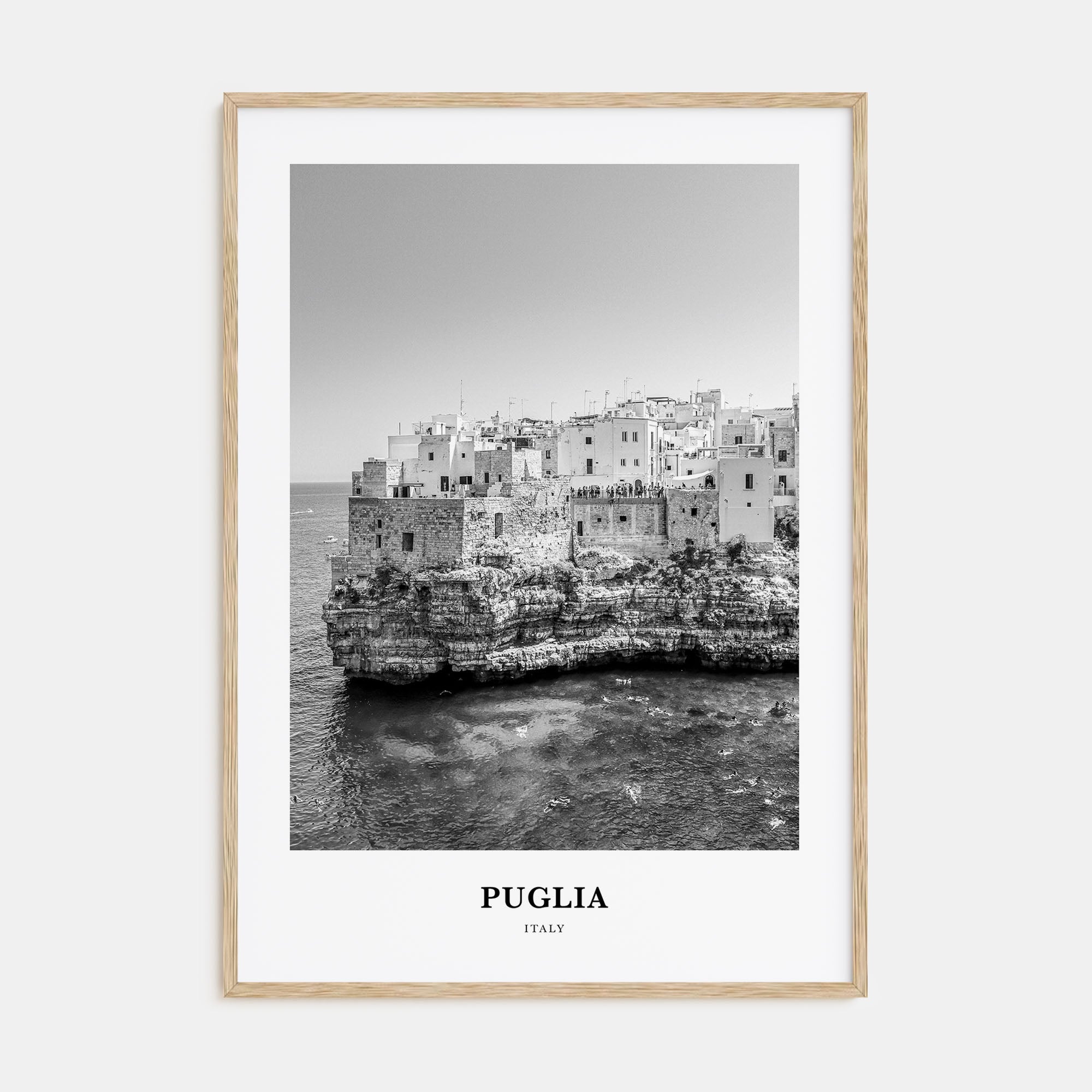 Puglia Portrait B&W Poster