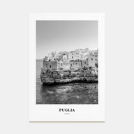 Puglia Portrait B&W Poster