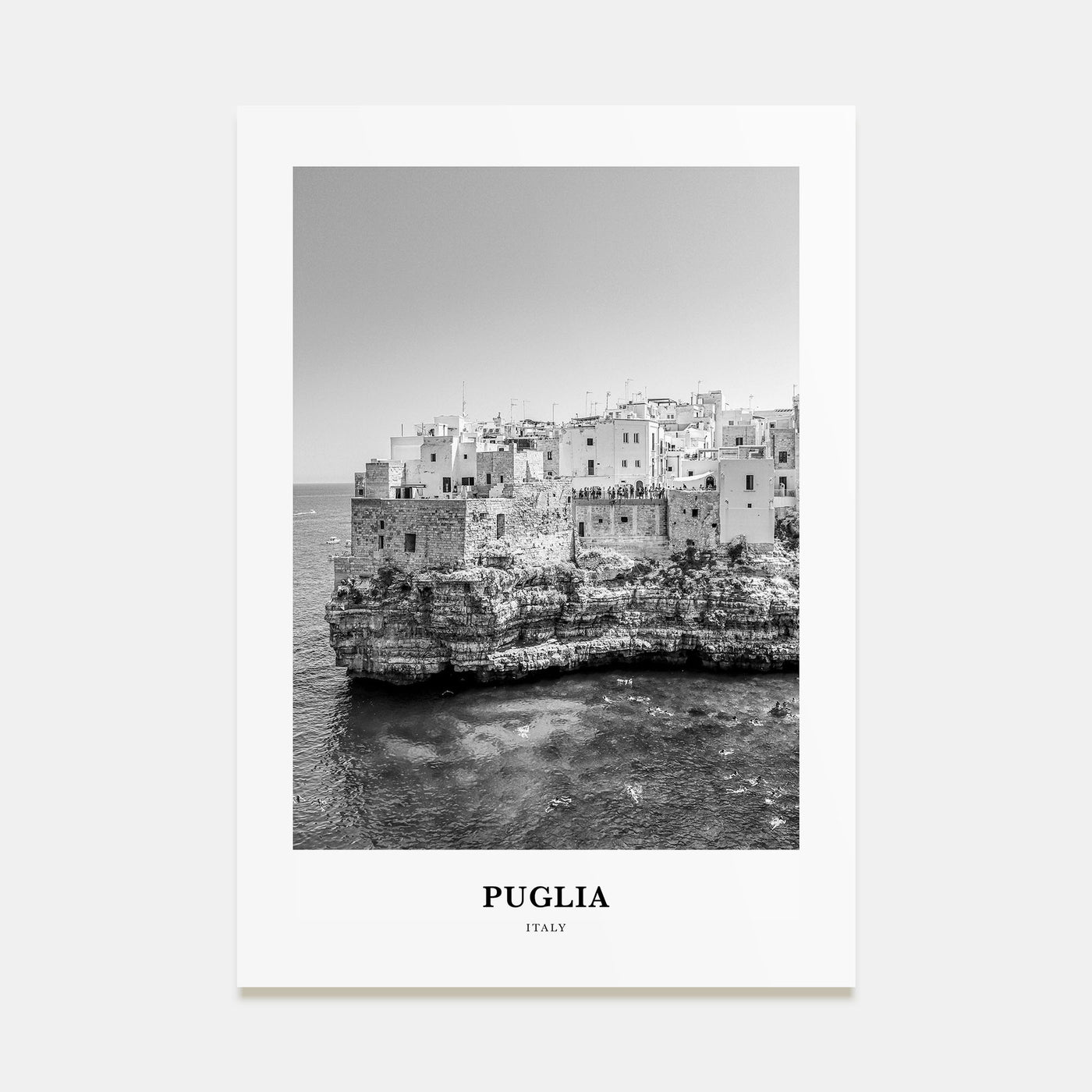 Puglia Portrait B&W Poster