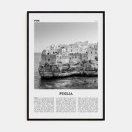 Puglia Travel B&W Poster