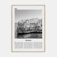 Puglia Travel B&W Poster