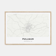 Pullman Map Landscape Poster
