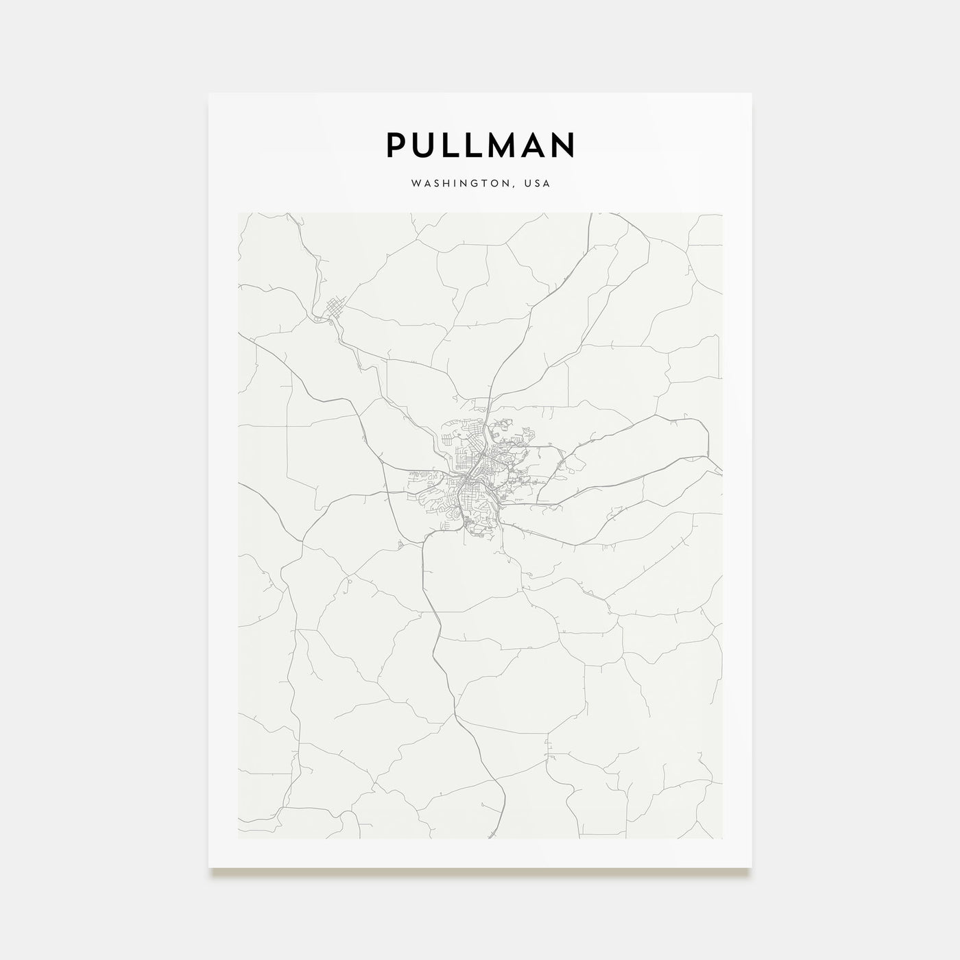 Pullman Map Portrait Poster