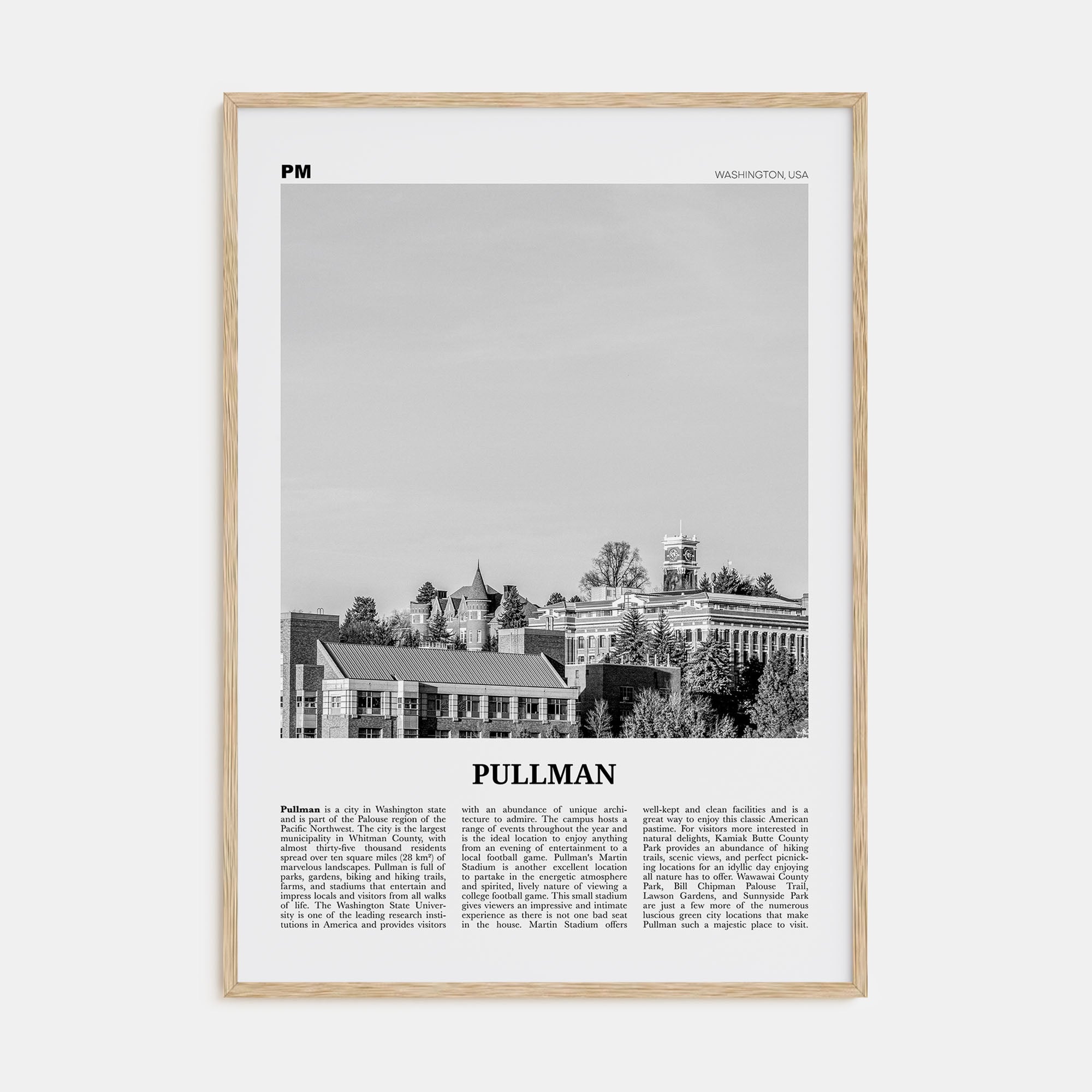 Pullman Travel B&W Poster