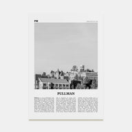 Pullman Travel B&W Poster