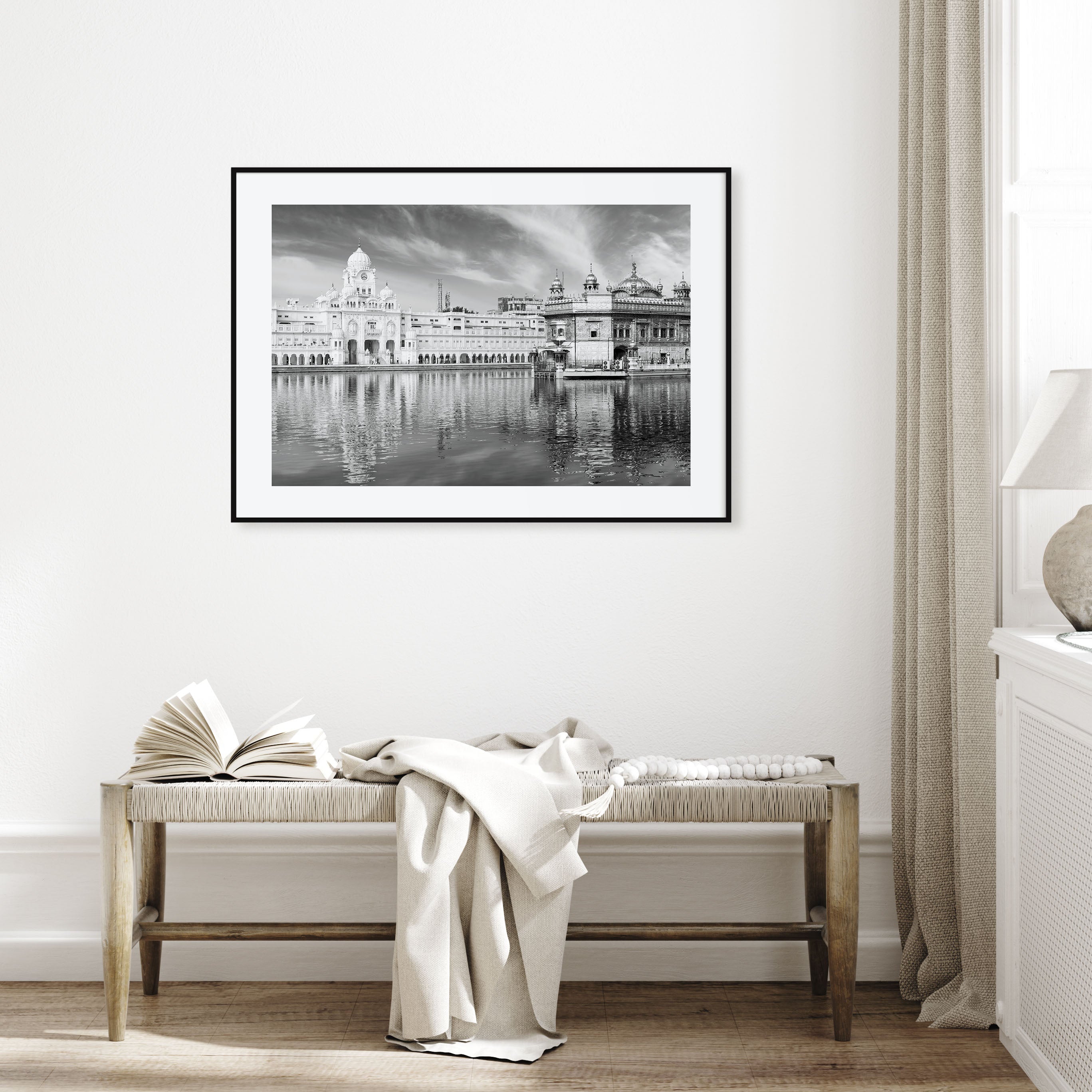 Punjab Landscape B&W Poster