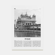 Punjab Travel B&W Poster