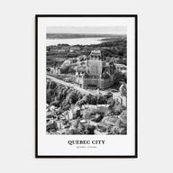 Quebec City Portrait B&W No 1 Poster
