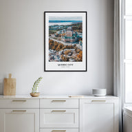 Quebec City Portrait Color Poster