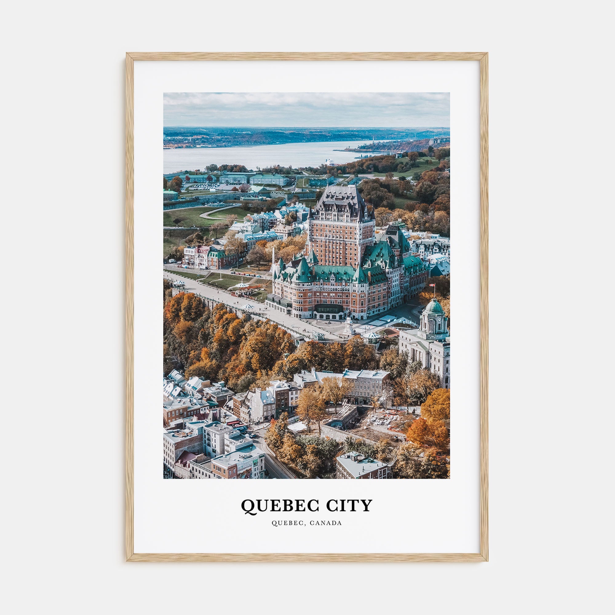 Quebec City Portrait Color Poster