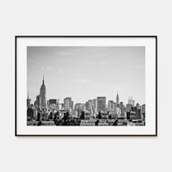Queens, New York Landscape B&W Poster
