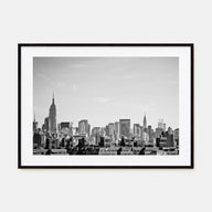 Queens, New York Landscape B&W Poster