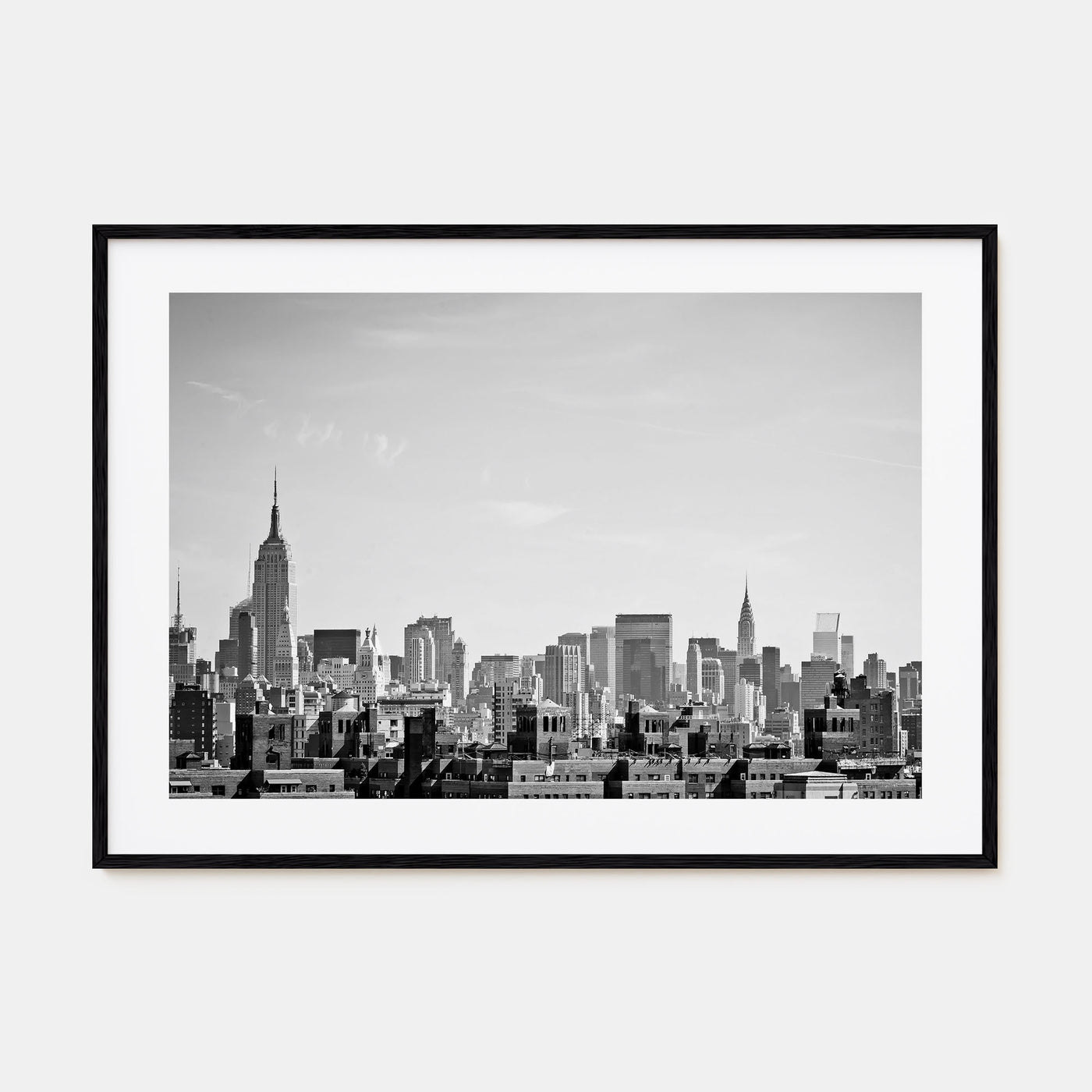Queens, New York Landscape B&W Poster