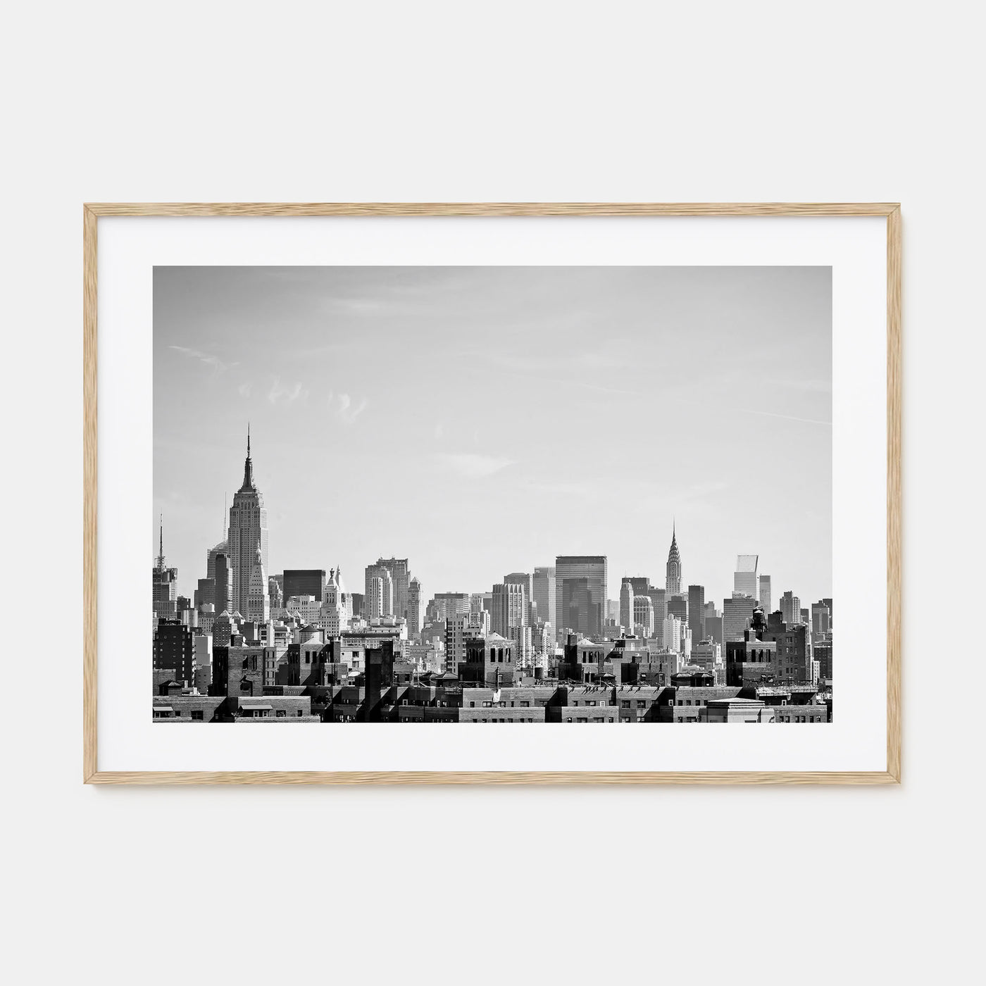 Queens, New York Landscape B&W Poster