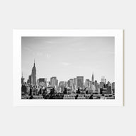 Queens, New York Landscape B&W Poster