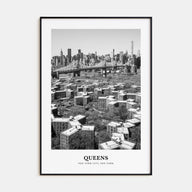 Queens, New York Portrait B&W No 1 Poster