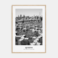 Queens, New York Portrait B&W No 1 Poster