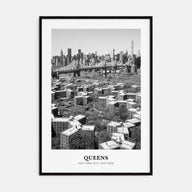 Queens, New York Portrait B&W No 1 Poster