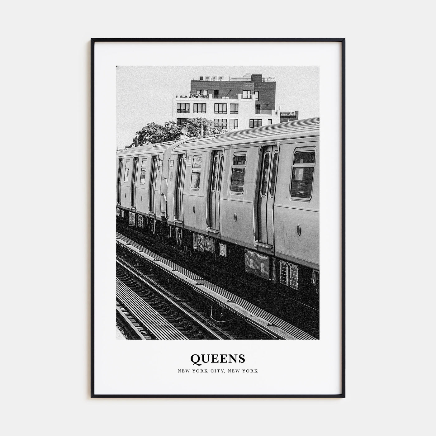Queens, New York Portrait B&W No 3 Poster
