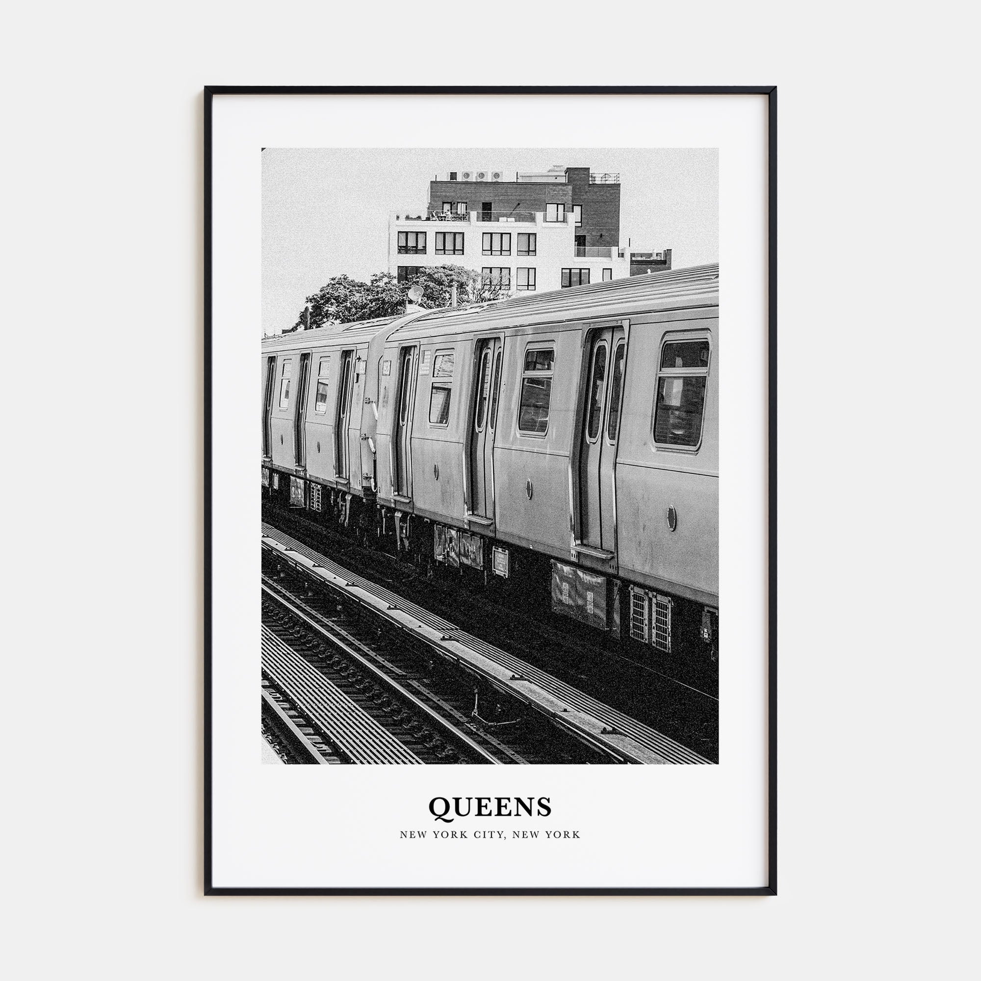 Queens, New York Portrait B&W No 3 Poster