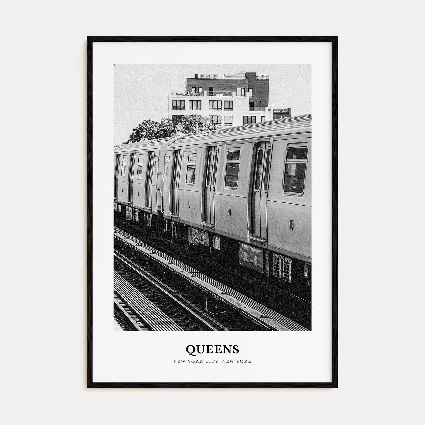Queens, New York Portrait B&W No 3 Poster