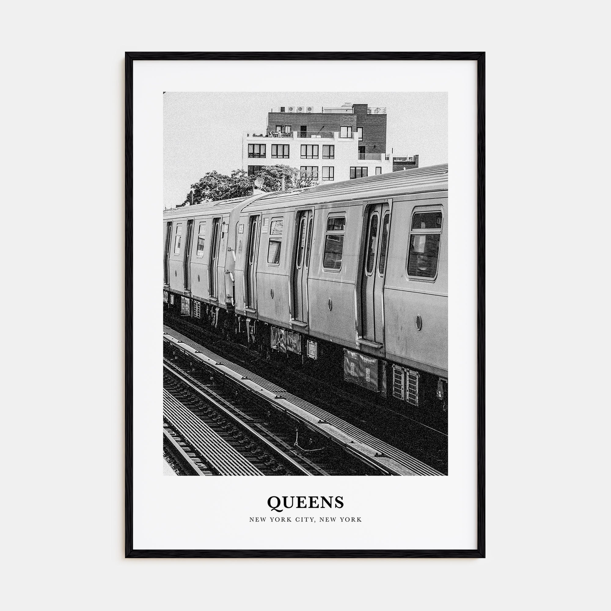 Queens, New York Portrait B&W No 3 Poster