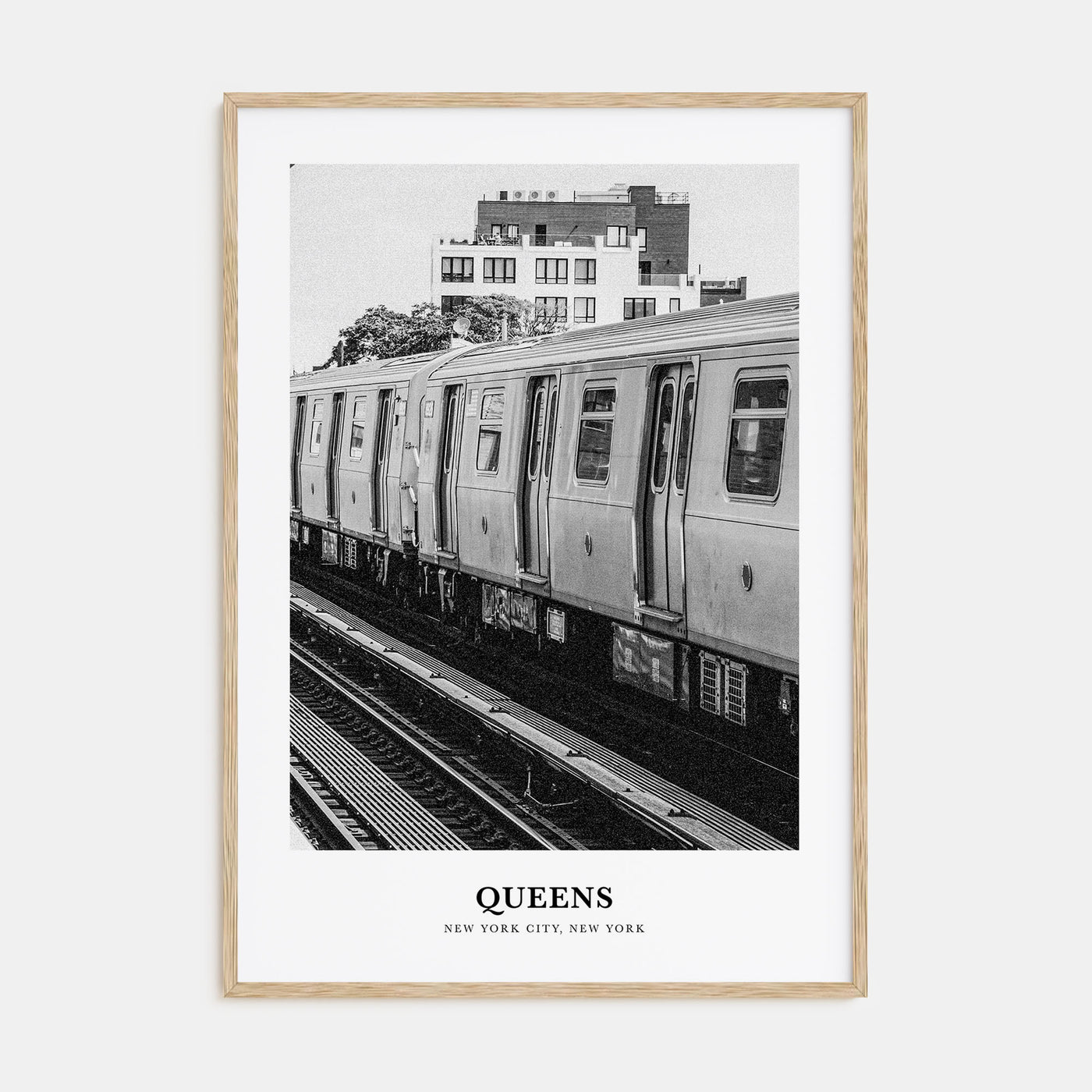 Queens, New York Portrait B&W No 3 Poster