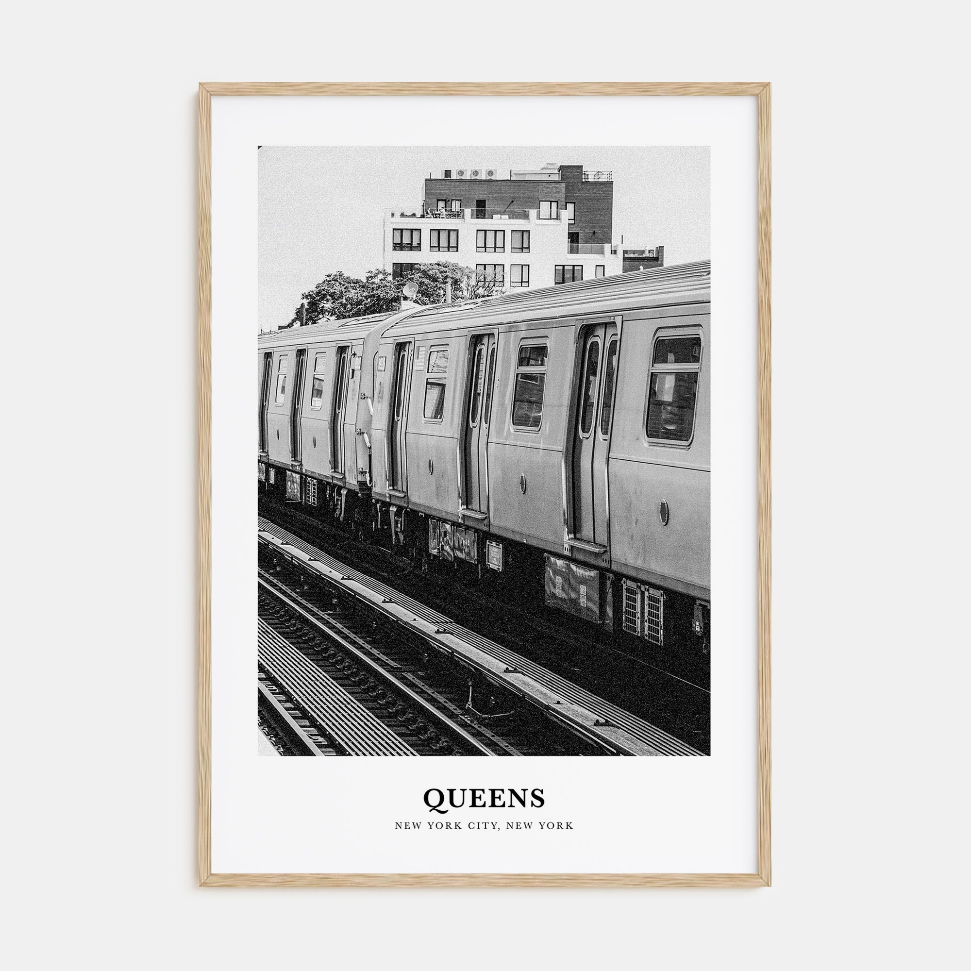 Queens, New York Portrait B&W No 3 Poster