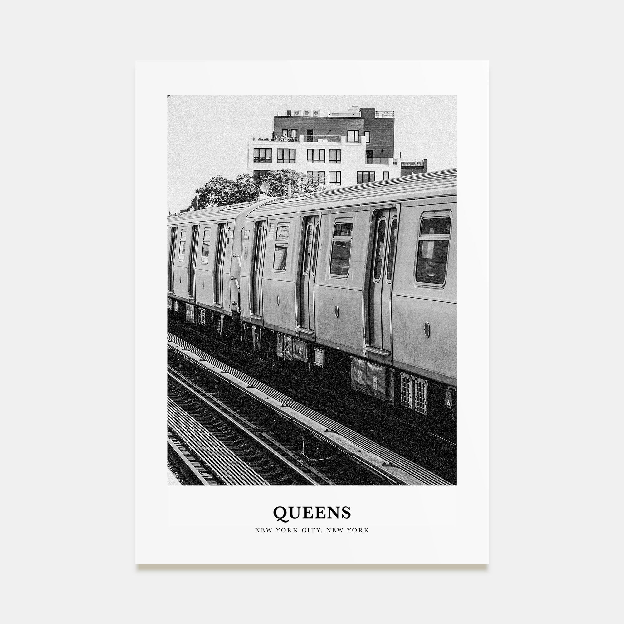 Queens, New York Portrait B&W No 3 Poster