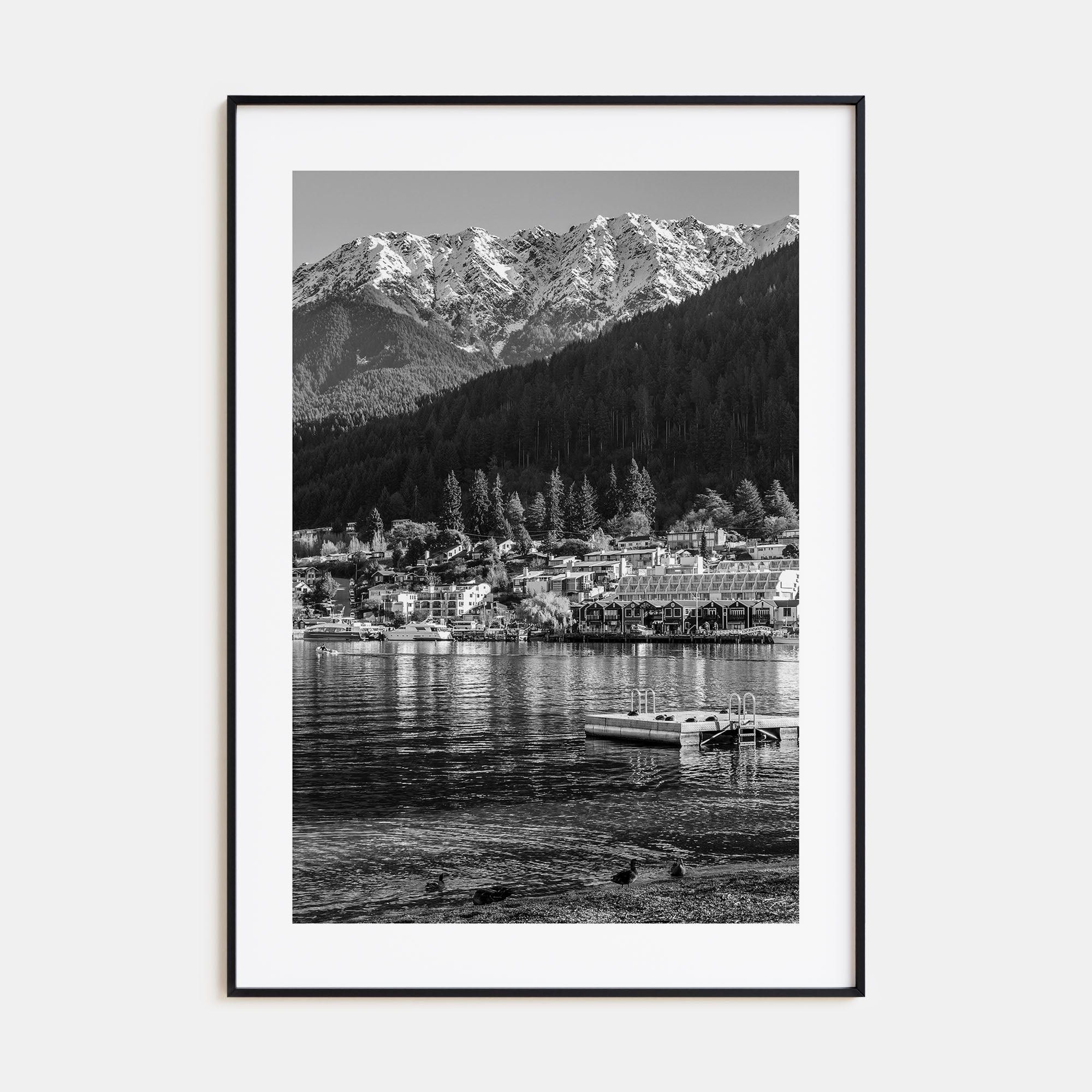 Queenstown Photo B&W Poster