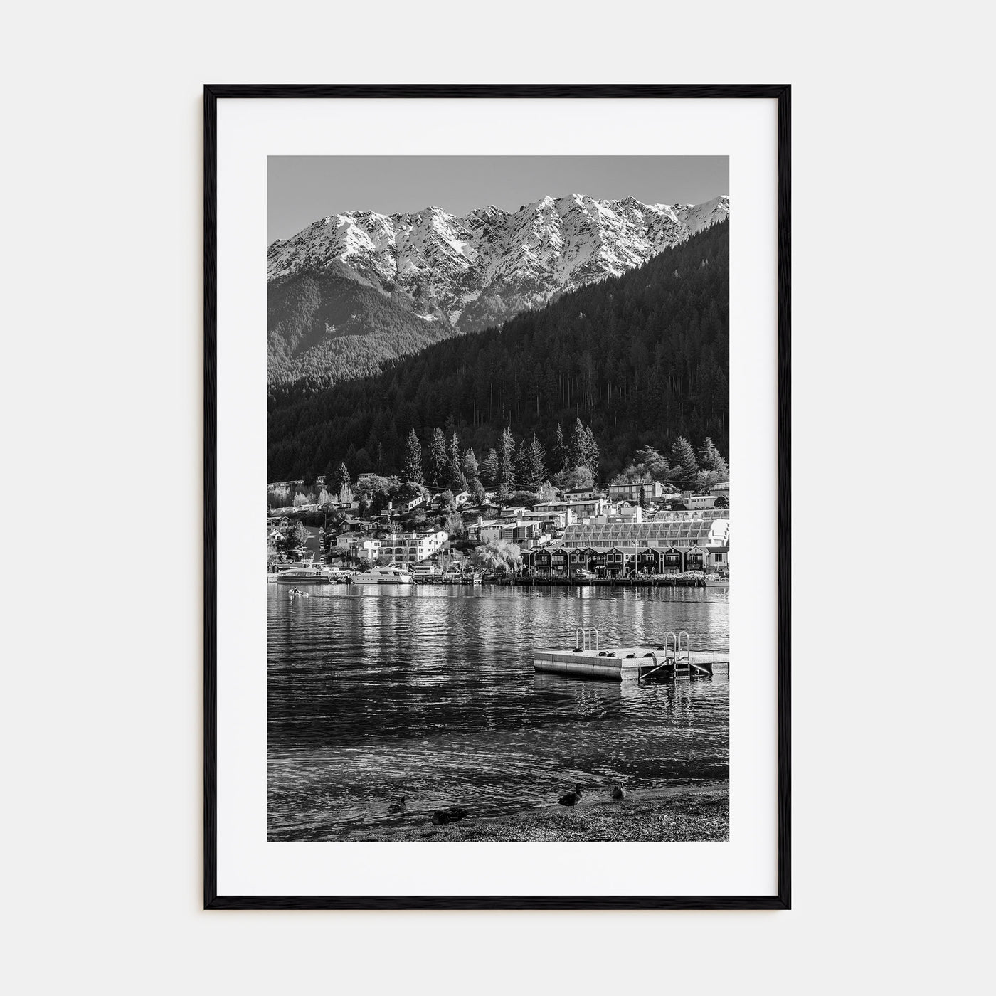Queenstown Photo B&W Poster