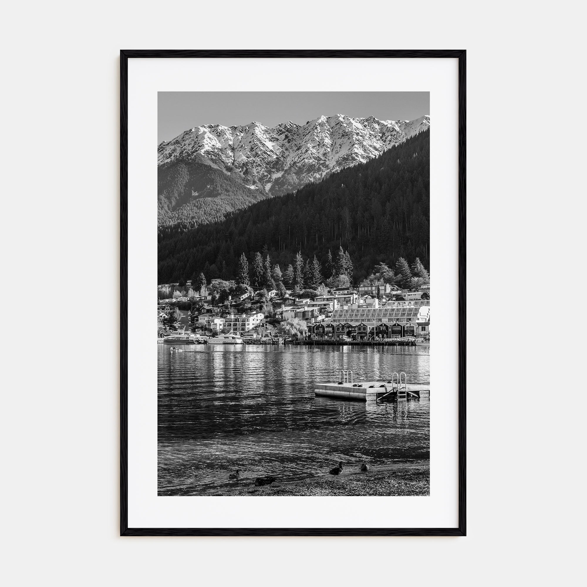 Queenstown Photo B&W Poster