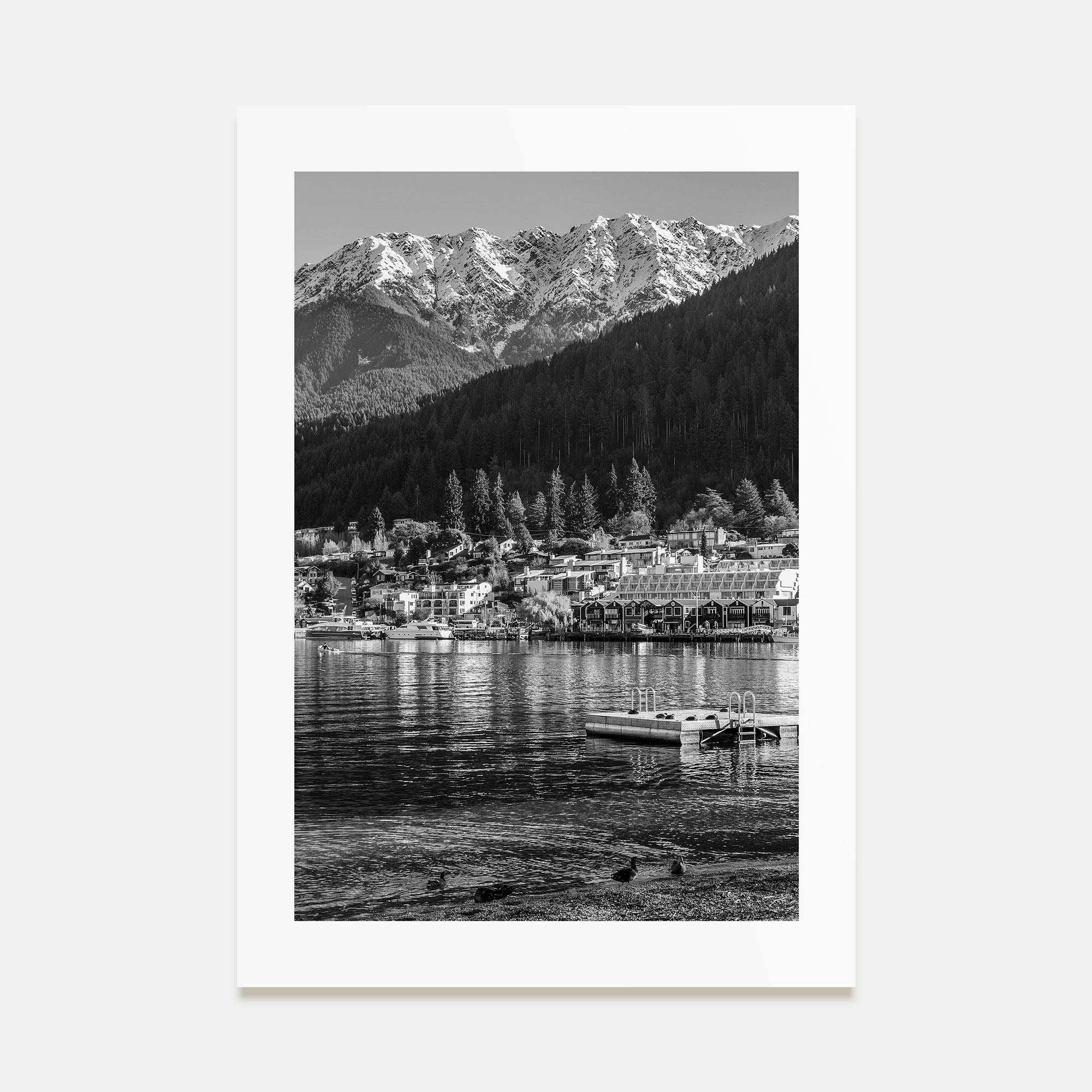 Queenstown Photo B&W Poster