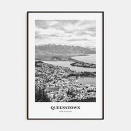 Queenstown Portrait B&W Poster