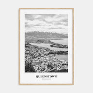 Queenstown Portrait B&W Poster