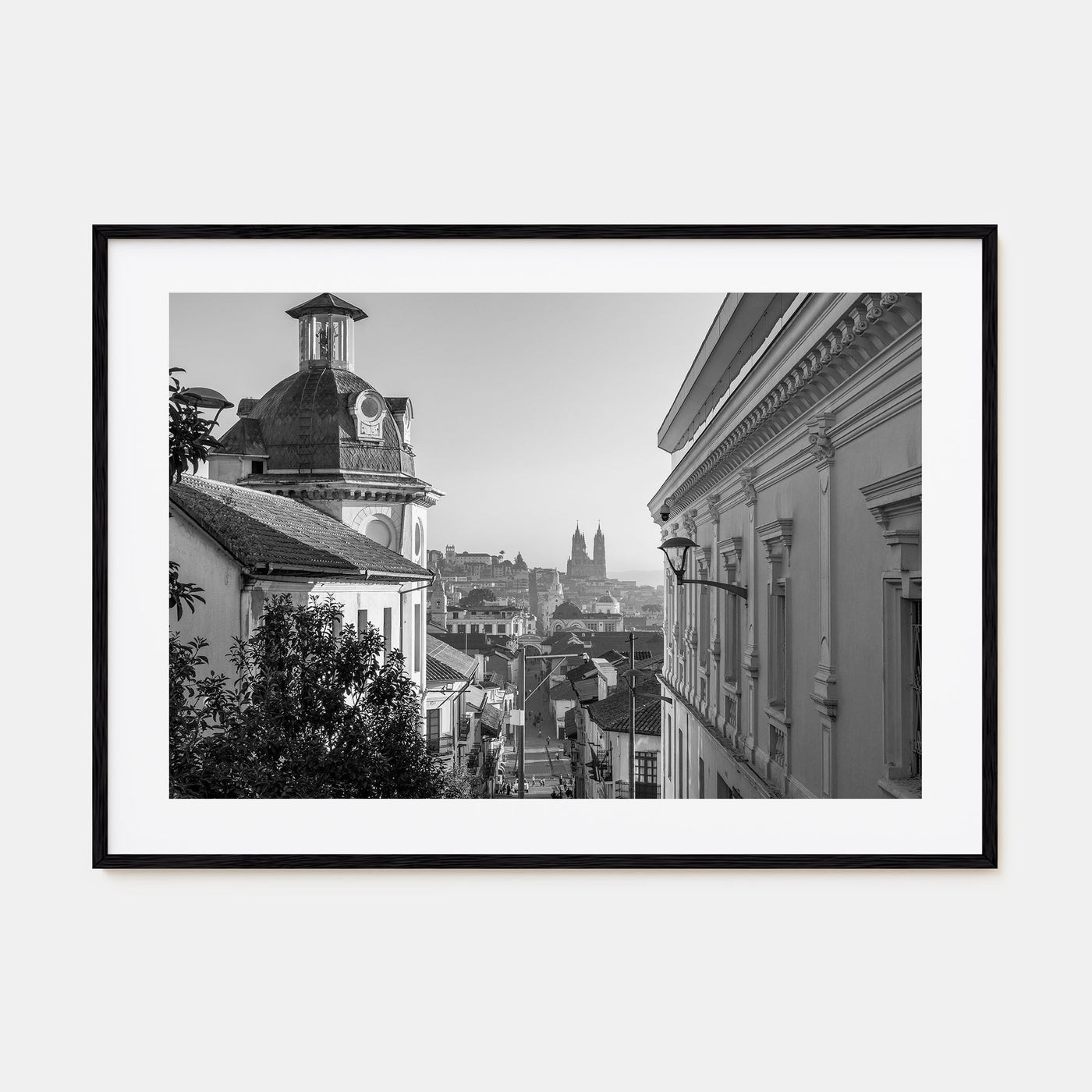 Quito Landscape B&W Poster