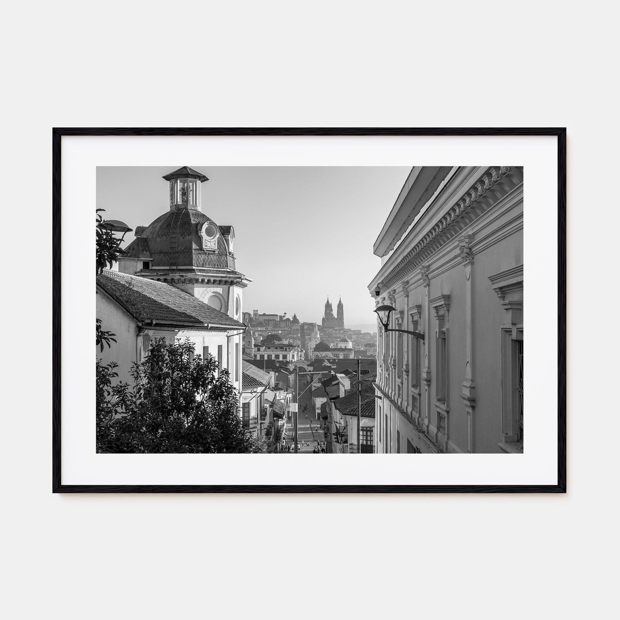 Quito Landscape B&W Poster