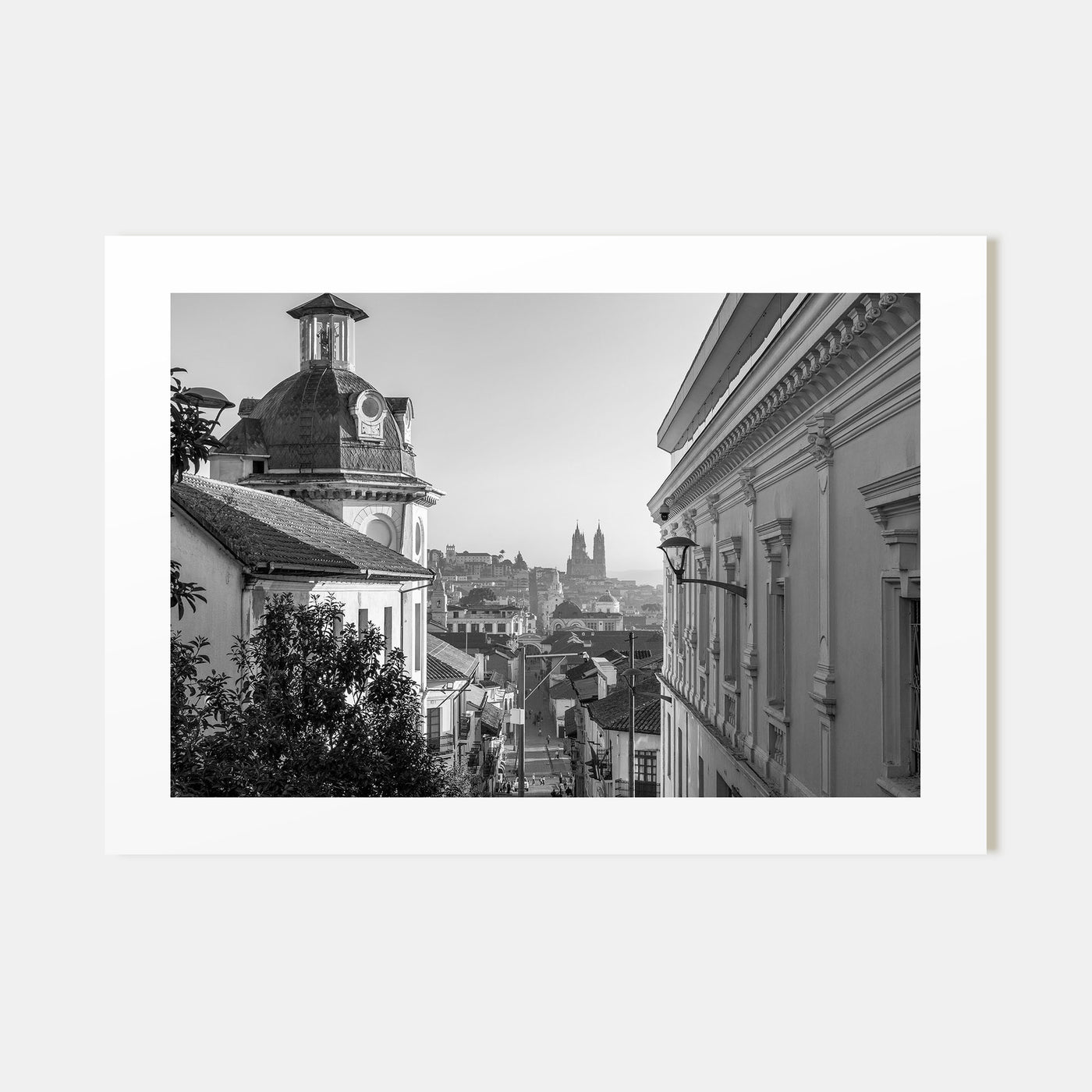 Quito Landscape B&W Poster
